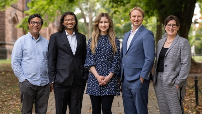 Pictured, from left: Mihir Kshirsagar, Prateek Mittal, Grace Cimaszewski, Henry Birge-Lee, Jennifer Rexford