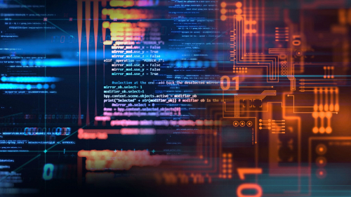 stock image of code